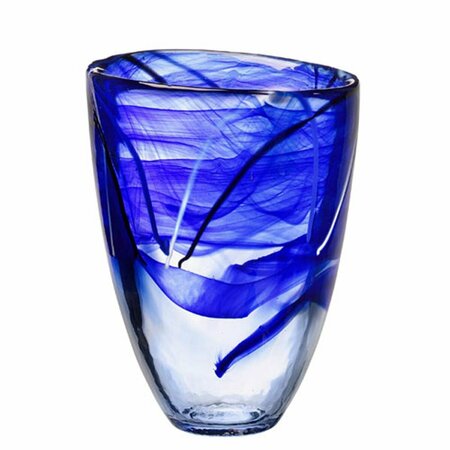 KOSTA BODA Contrast Vase - Blue 7041012